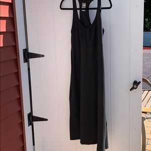 Black North face racerback dress with built in bra
